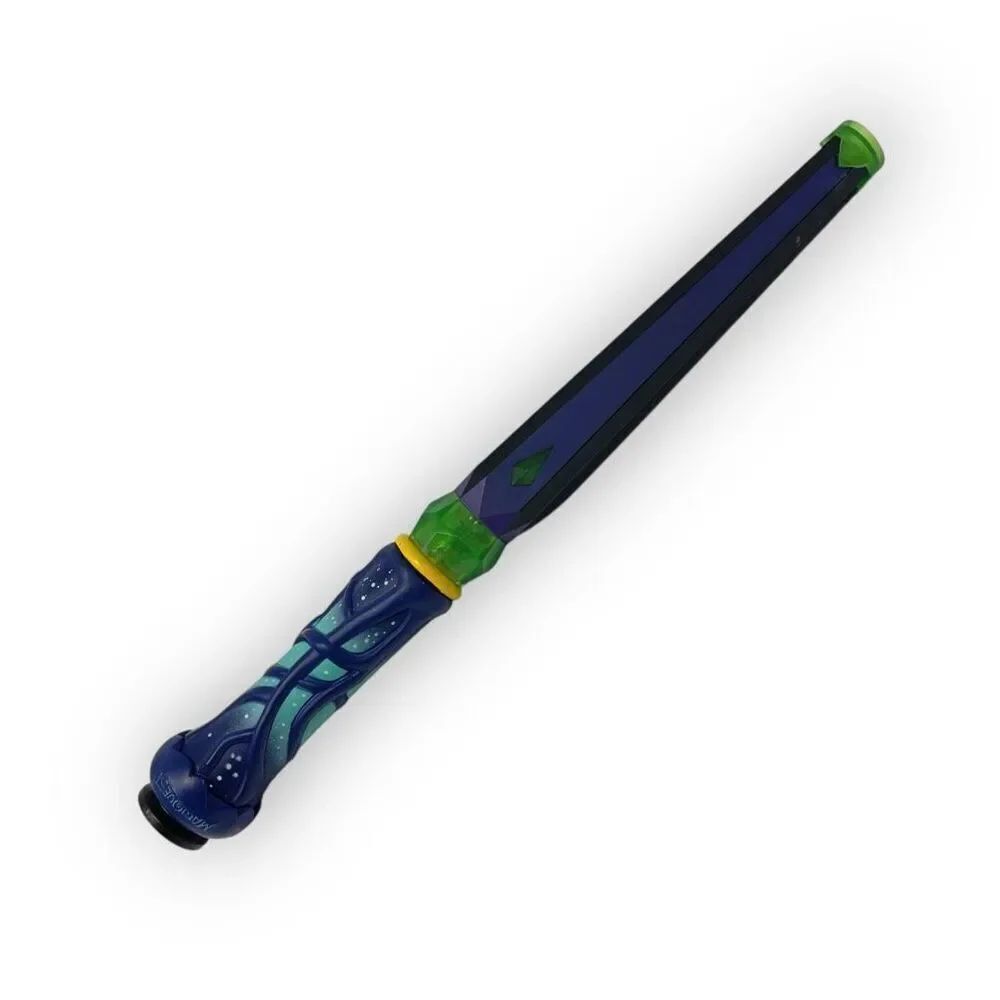 MagiQuest Great Wolf Lodge Wand Green Gem Purple Blue Vine Works 2022 No Topper